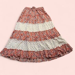 Rachel Zoe Red and White A-Line Skirt